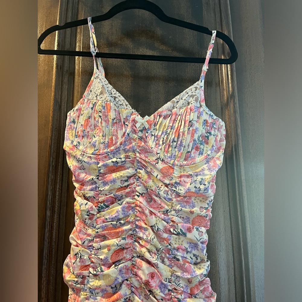 Floral mini dress size small